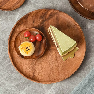 Acacia Wood Serving Trays (Round)