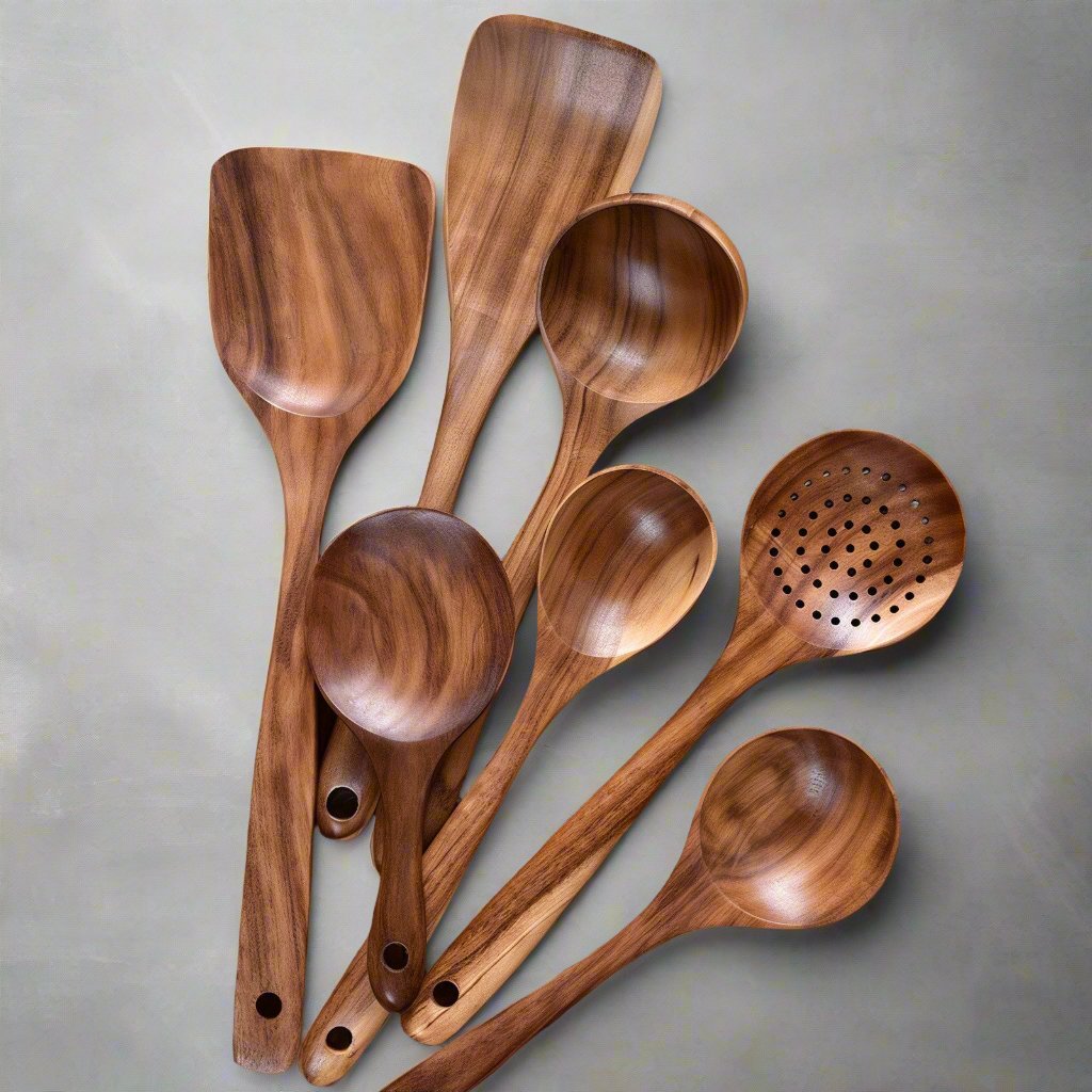 Wooden Teak Utensil Set