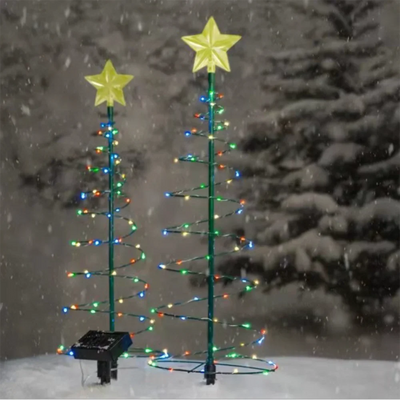 Solar Outdoor Christmas Light Tree