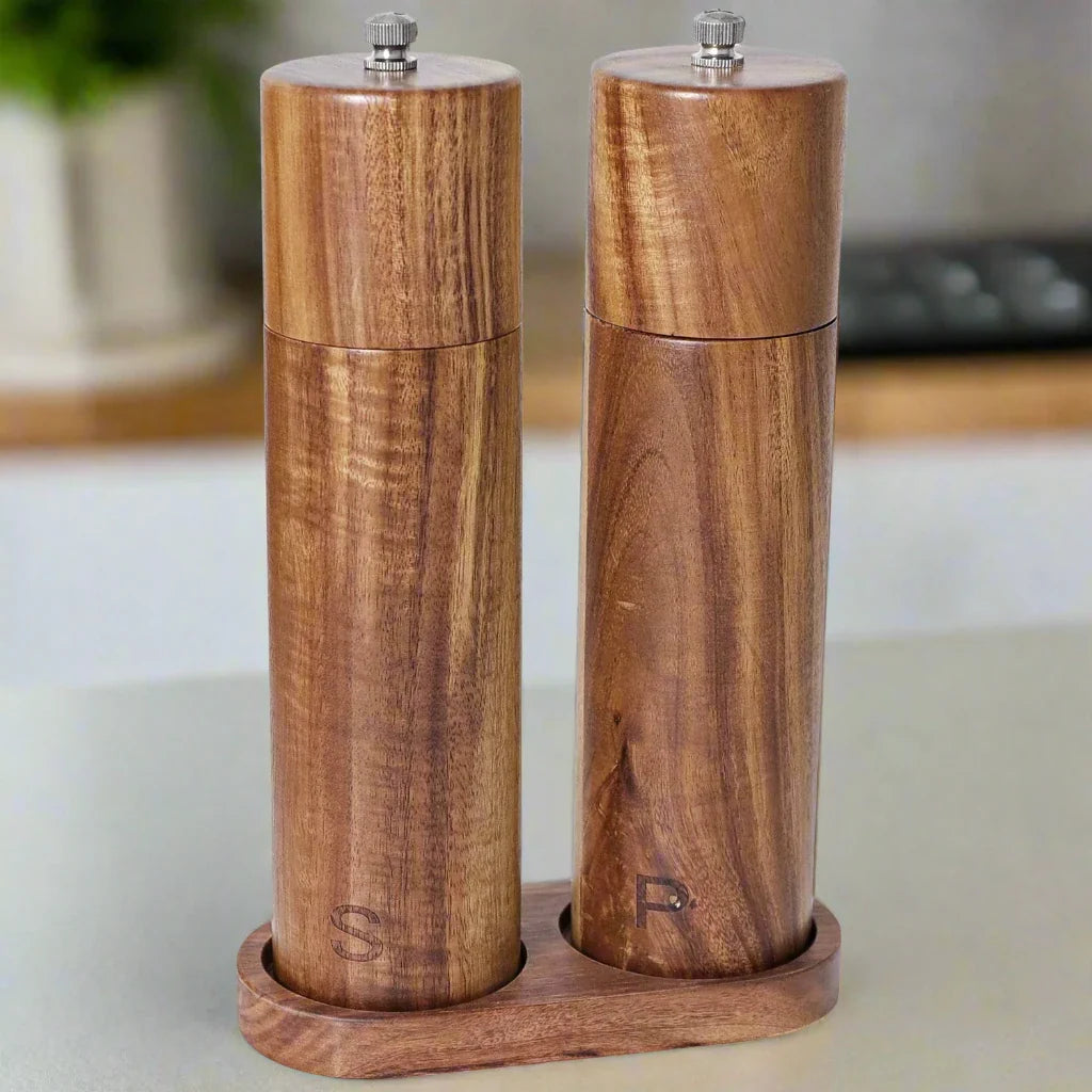 Acacia Wood Salt & Pepper Grinders