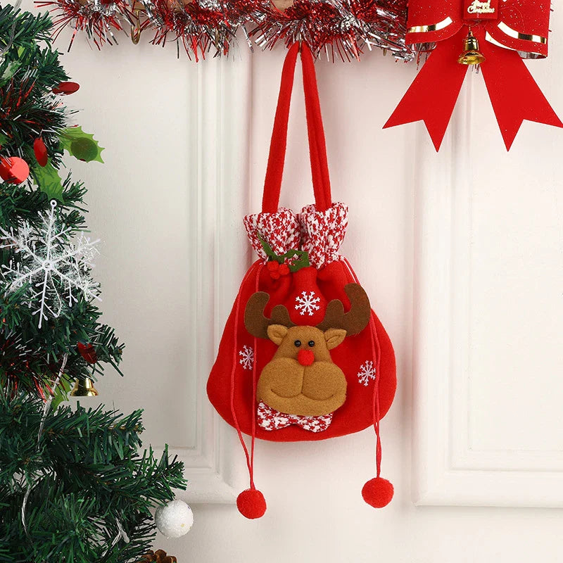 Christmas Gifts Drawstring Tote Bag