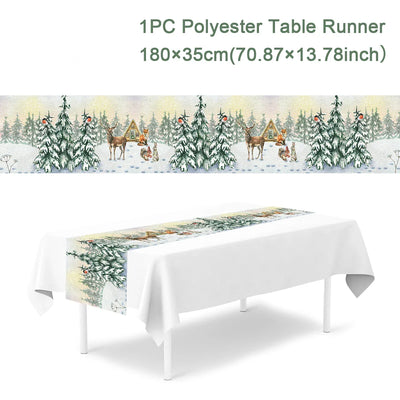 Christmas Polyester Natal Tablecloth