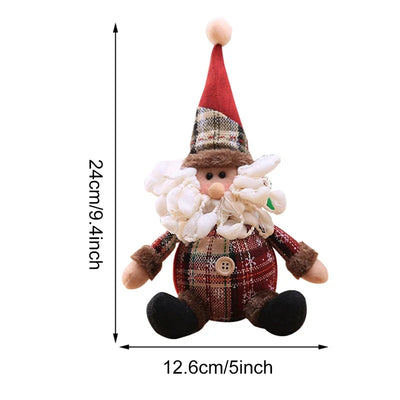 Snowman Doll Merry Chirstmas Decor for Home