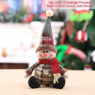 Snowman Doll Merry Chirstmas Decor for Home