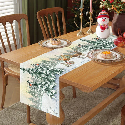 Christmas Polyester Natal Tablecloth