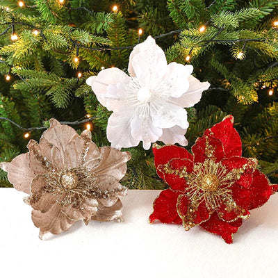 Artificial Flowers For Christmas Tree