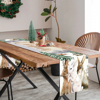 Christmas Polyester Natal Tablecloth