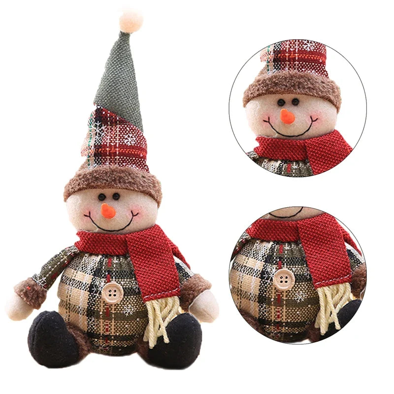 Snowman Doll Merry Chirstmas Decor for Home