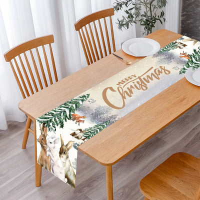 Christmas Polyester Natal Tablecloth