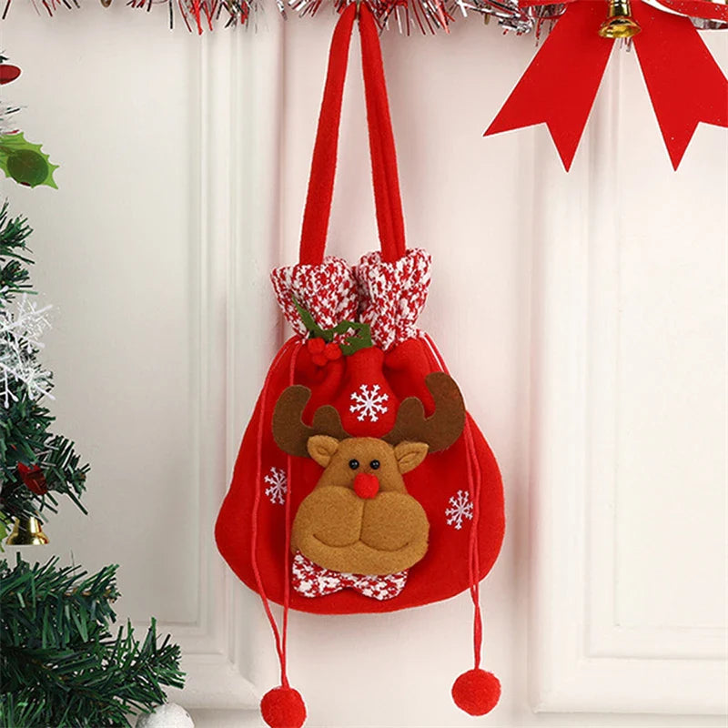 Christmas Gifts Drawstring Tote Bag