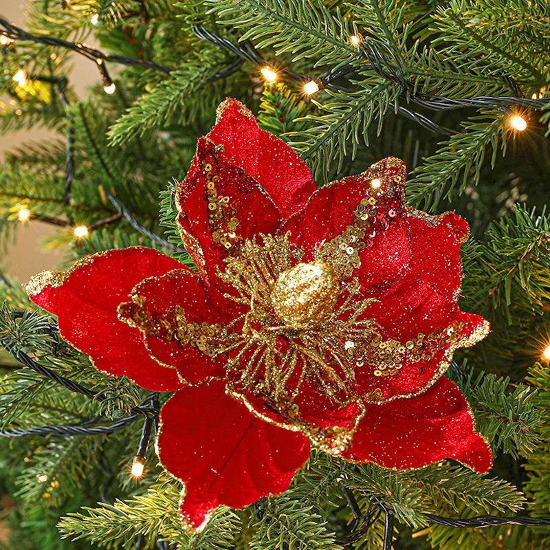 Artificial Flowers For Christmas Tree