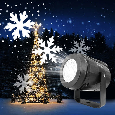 LED Snowflake Projector