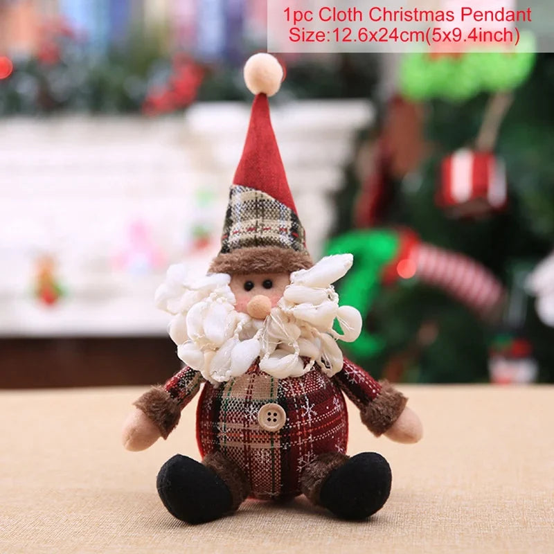 Snowman Doll Merry Chirstmas Decor for Home