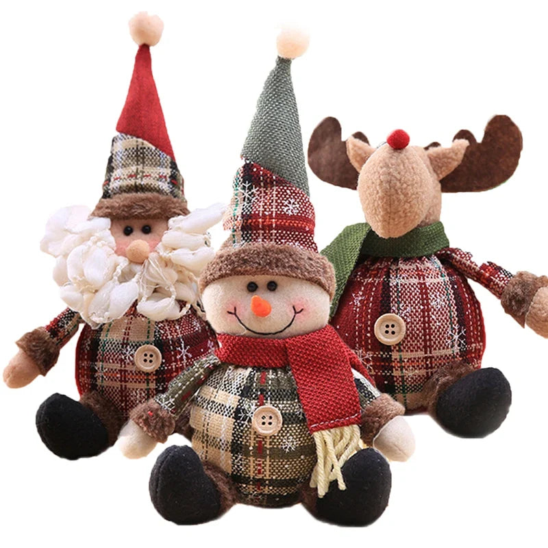 Snowman Doll Merry Chirstmas Decor for Home