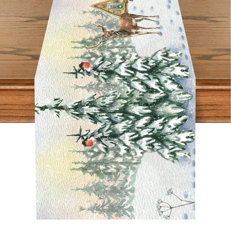 Christmas Polyester Natal Tablecloth