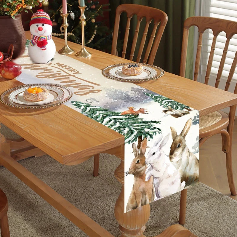 Christmas Polyester Natal Tablecloth